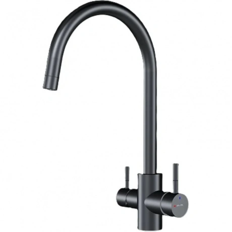 Смеситель для кухни с С-изливом с каналом для питьевой воды AM.P...