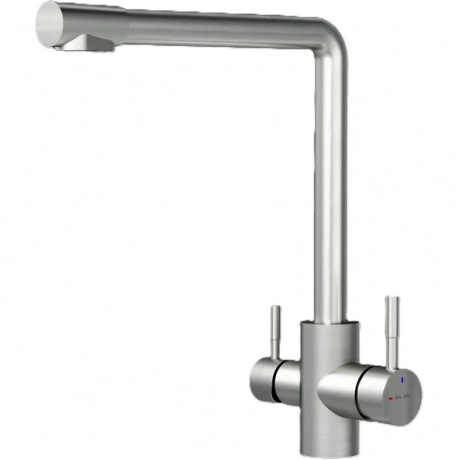 Смеситель для кухни с L-изливом с каналом для питьевой воды AM.P...