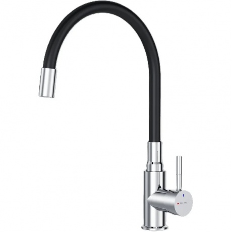 Смеситель для кухни с гибким изливом AMPM X-Joy SF85B07602 черныйхром 4650₽