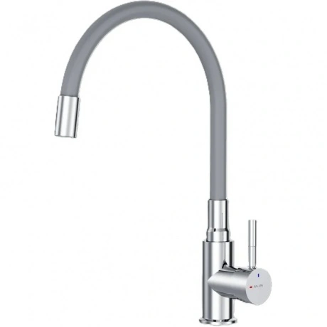 Смеситель для кухни с гибким изливом AM.PM X-Joy SF85B07605, сер...
