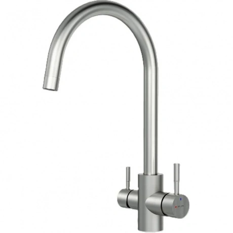 Смеситель для кухни с С-изливом с каналом для питьевой воды AM.P...