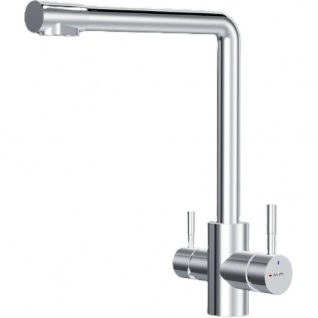 Смеситель для кухни с L-изливом с каналом для питьевой воды AM.P...