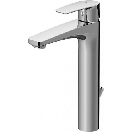 

Смеситель для раковины высокий, с донным клапаном AM.PM Gem F90E92200, хром