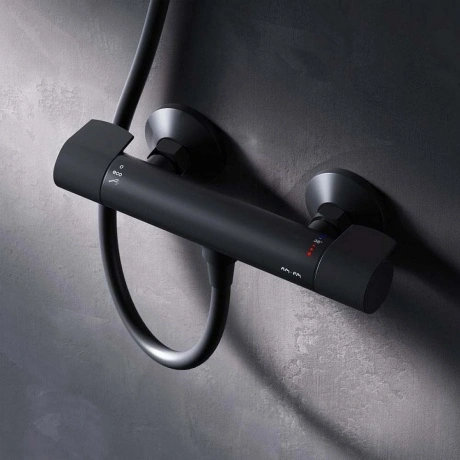 Смеситель для душа с термостатом AM.PM X-Joy F85A40022, черный