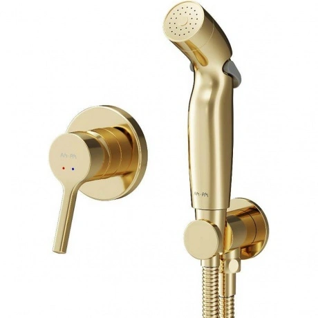 Смеситель, монтируемый в стену с гигиеническим душем AM.PM X-Joy...