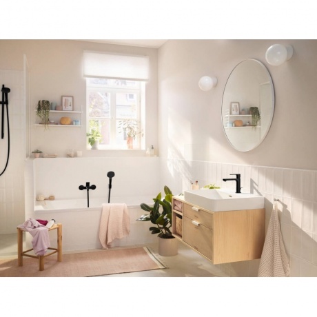 Смеситель для раковины Hansgrohe Rebris S 72517670 матовый черный - фото 3