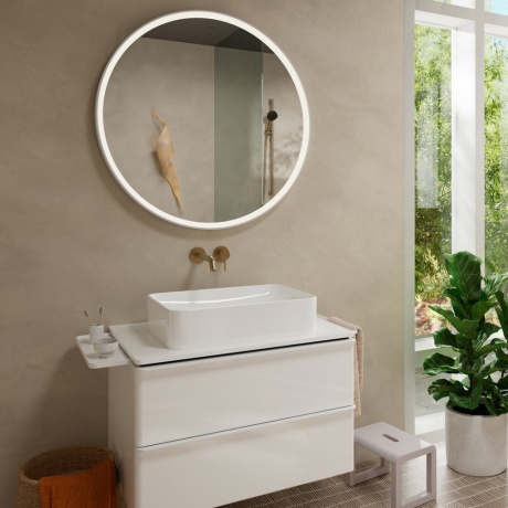 Настенный смеситель для раковины Hansgrohe Tecturis S 73351140 бронза - фото 3