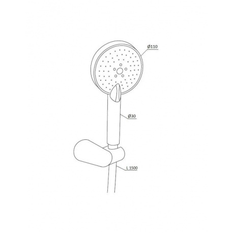 Душевой гарнитур RedBlu by Damixa Origin One 918110000 - фото 2