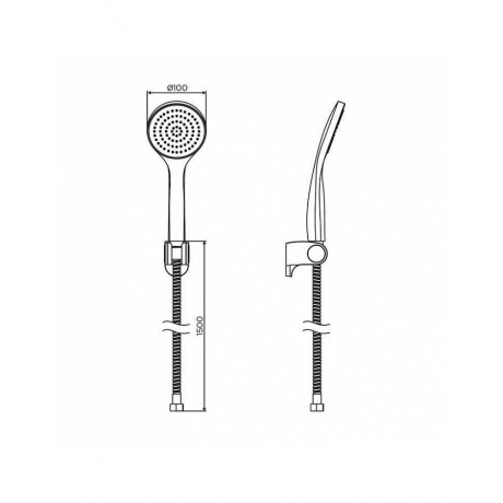 Душевой гарнитур Dorff Comfort D0208000BL - фото 2