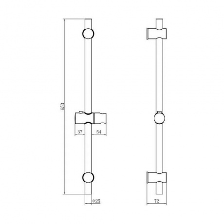 Душевой гарнитур FASHUN, хром (N8001) - фото 2