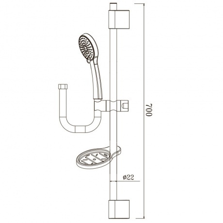 Душевой гарнитур OLIVE'S (BD02) - фото 2