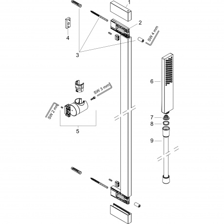 Душевой гарнитур Hansgrohe Pulsify E 24381000 хром - фото 3