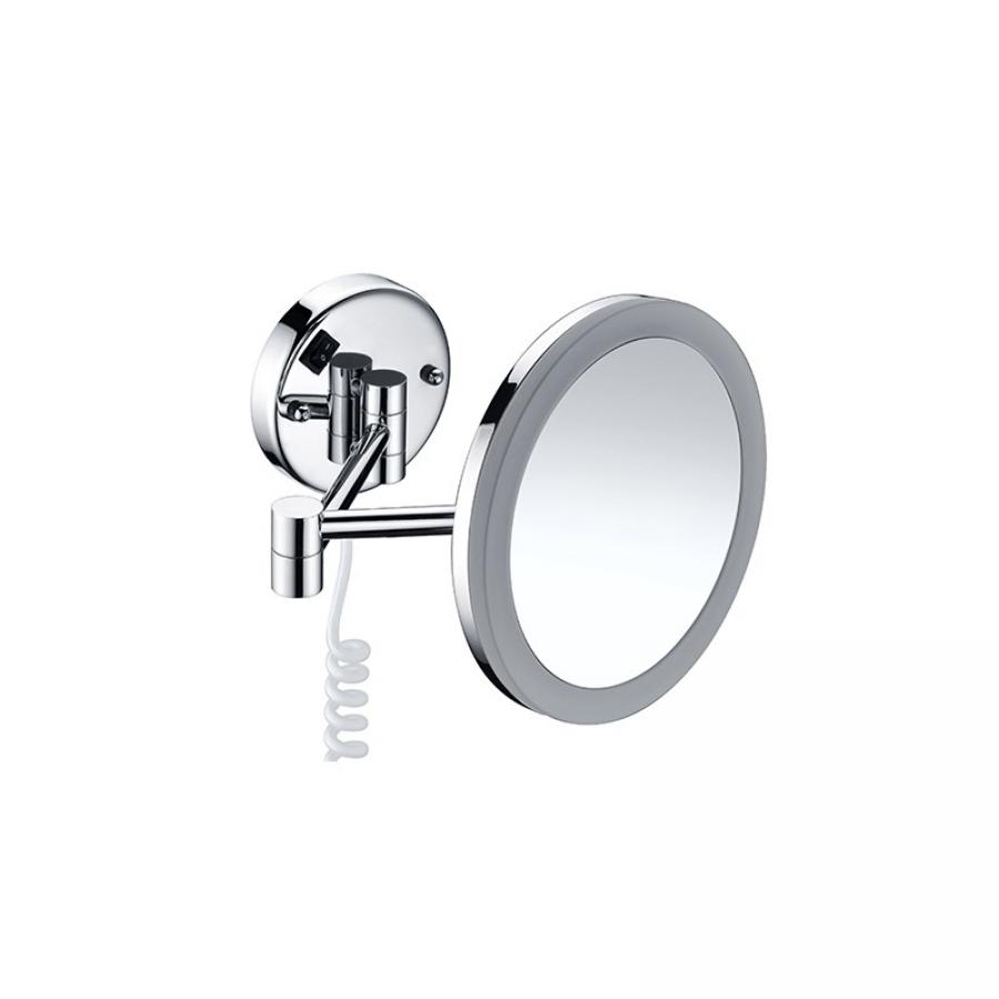 Зеркало с LED-подсветкой WasserKRAFT K-1004 9061819 аксессуары для макияжа bradex двустороннее косметическое зеркало с подсветкой и 5 кратным увеличением