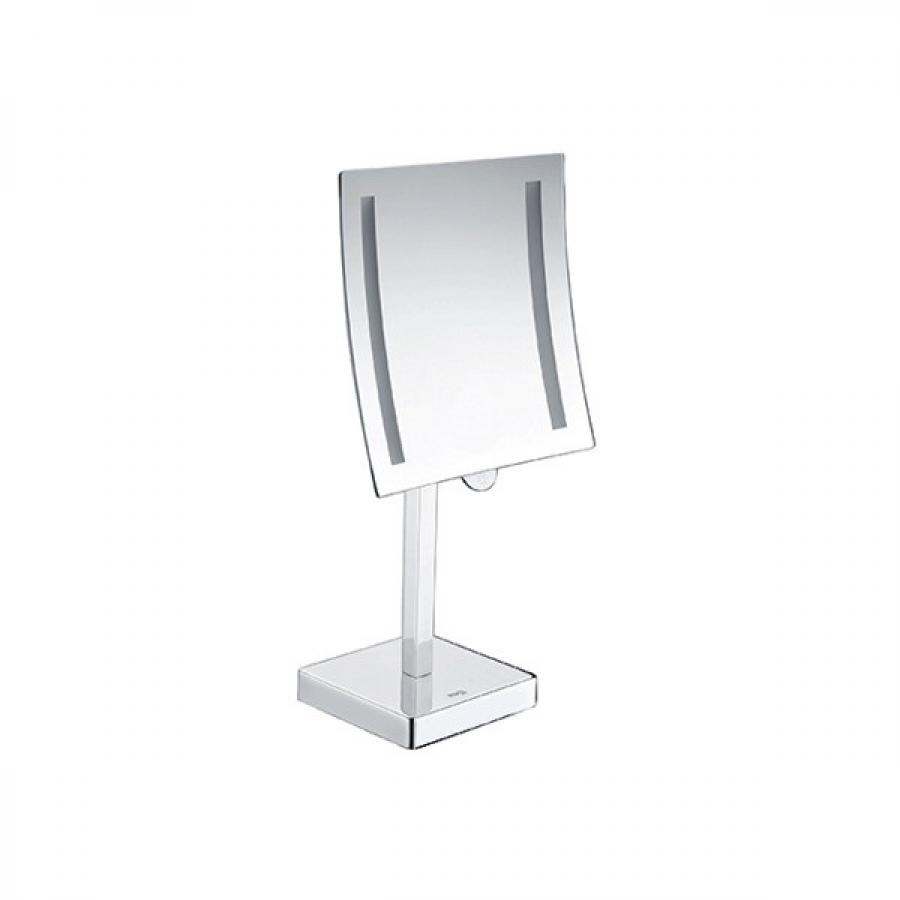 Зеркало с LED-подсветкой WasserKRAFT K-1007 9061824 двустороннее косметическое зеркало с подсветкой и 5 кратным увеличением bradex kz 1268