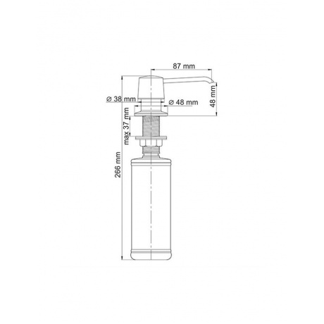 Встраиваемый дозатор для мыла WasserKRAFT K-1599 9062359 - фото 2