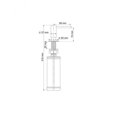 Встраиваемый дозатор для мыла WasserKRAFT K-1499 9062360 - фото 2