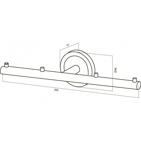 Крючок AM.PM Serenity A4035900 хром - фото 2