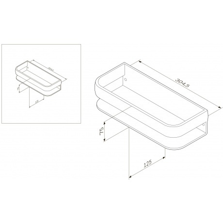 Крючок AM.PM Sensation A3035800 хром - фото 6