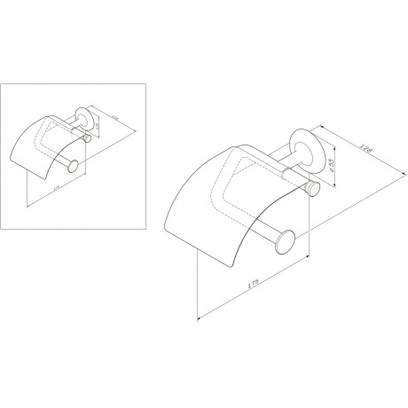 Держатель для туалетной бумаги AM.PM Sensation A80341500 хром - фото 7