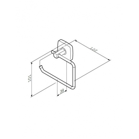 Держатель для туалетной бумаги AM.PM Gem A9034100 хром - фото 7