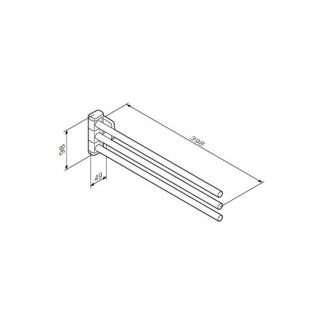 Держатель для полотенец AM.PM Gem A9032700 хром - фото 6
