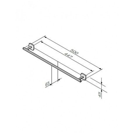 Держатель для полотенец AM.PM Gem A90346400 хром - фото 6