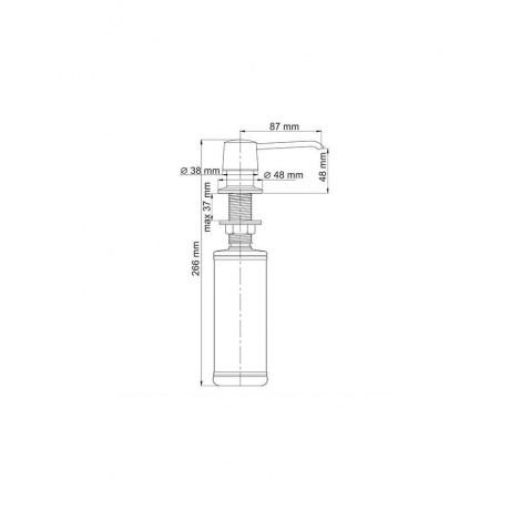 Дозатор для мыла встраиваемый WasserKRAFT K-1799 9062523 - фото 2