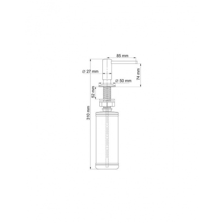 Дозатор для мыла встраиваемый WasserKRAFT K-1699 9062522 - фото 2