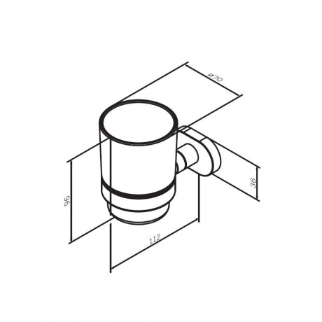 Держатель для стаканчика AM.PM Sense A7434300 хром - фото 2