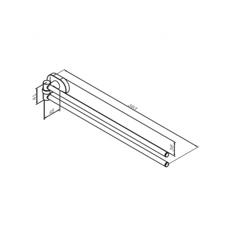 Держатель для полотенец AM.PM Sense A7432600 хром - фото 2