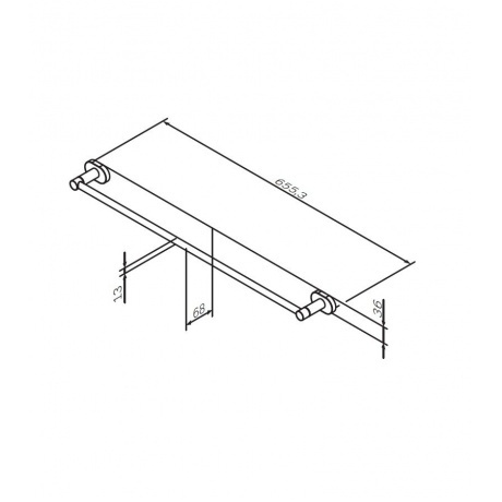Держатель для полотенец AM.PM Sense A74346400 хром - фото 2