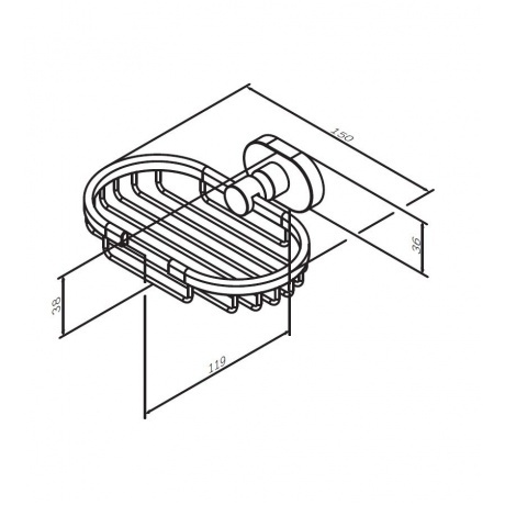 Мыльница AM.PM Sense A7434600 хром - фото 2