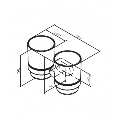 Держатель для стаканчиков AM.PM Sense A74343400 хром - фото 2