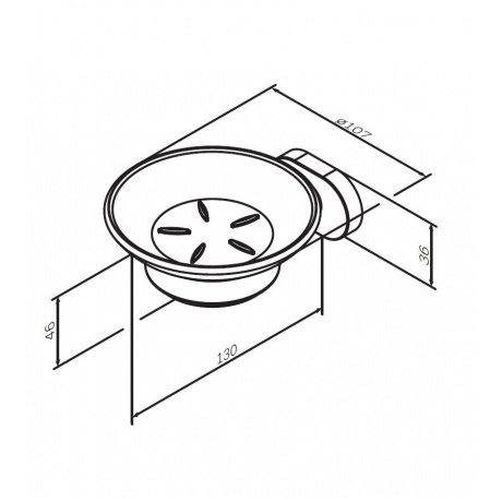 Мыльница AM.PM Sense A7434200 хром - фото 2