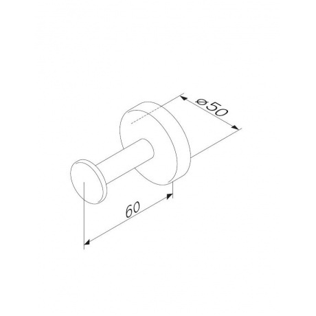 Крючок AM.PM Inspire 2.0 A50A35800 хром - фото 3