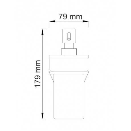 Дозатор для жидкого мыла WasserKRAFT Aisch K-5999 9062935 - фото 3