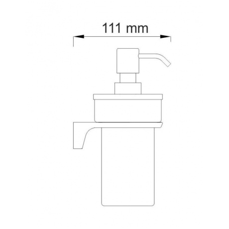 Дозатор для жидкого мыла WasserKRAFT Aisch K-5999 9062935 - фото 4