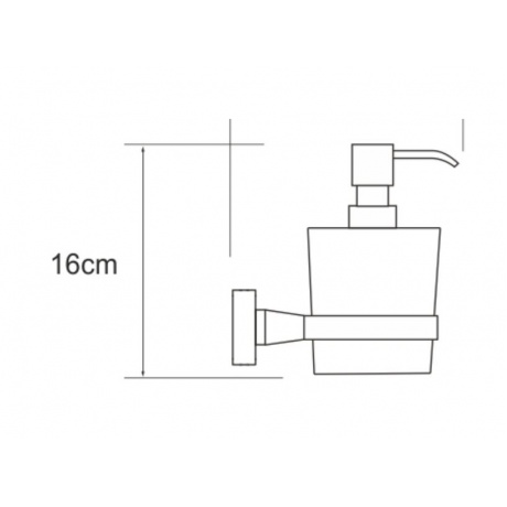 Дозатор для жидкого мыла WasserKRAFT Dill K-3999 9062873 - фото 4