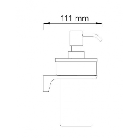 Дозатор для жидкого мыла WasserKRAFT Glan K-5199 9062936 - фото 5