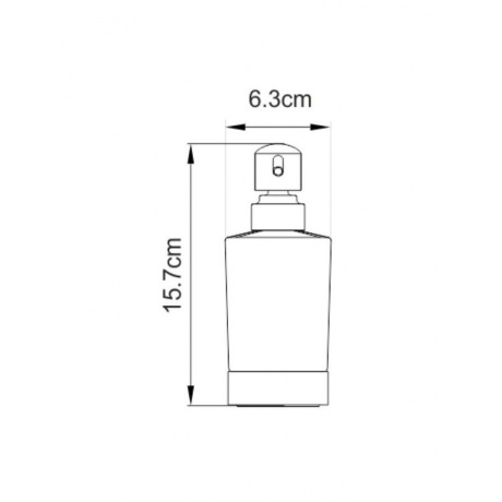Дозатор для жидкого мыла WasserKRAFT Sauer K-7999 9062934 - фото 3
