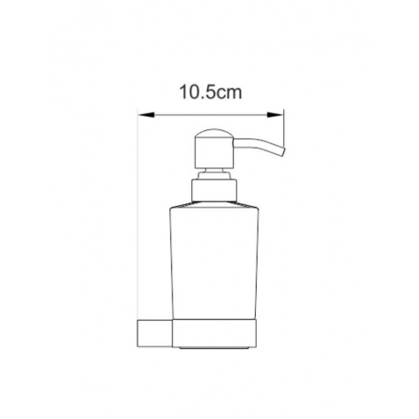 Дозатор для жидкого мыла WasserKRAFT Sauer K-7999 9062934 - фото 4