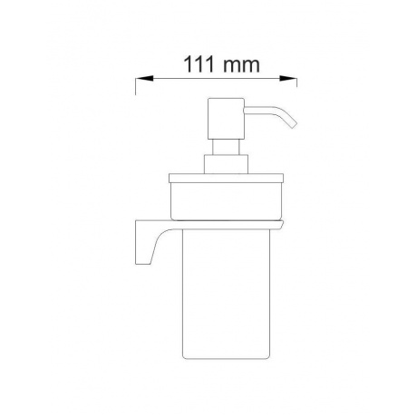 Дозатор для жидкого мыла WasserKRAFT Wiese K-8999 9062937 - фото 4