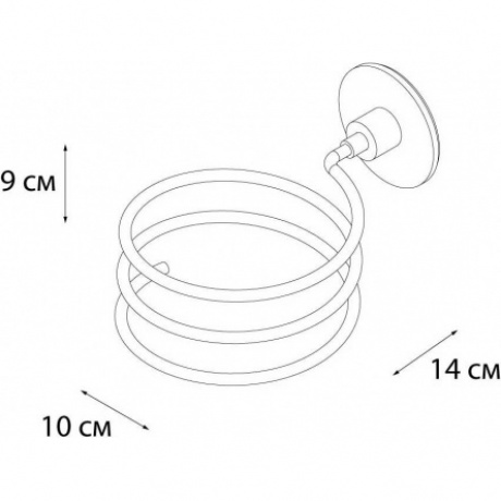 Держатель для фена FIXSEN Round (FX-92119) - фото 4