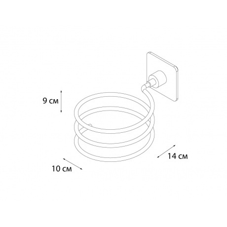 Держатель для фена FIXSEN Square (FX-93119) - фото 2