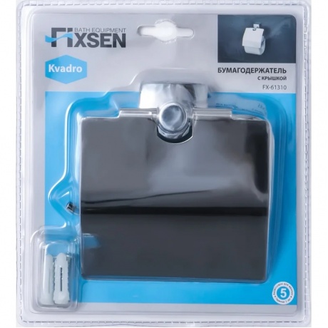 Бумагодержатель FIXSEN Kvadro с крышкой (FX-61310) - фото 3