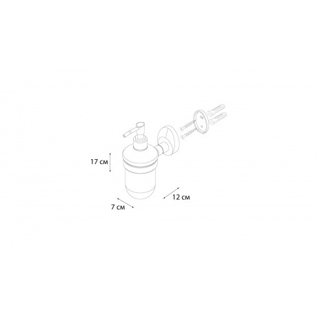 Дозатор жидкого мыла FIXSEN Europa (FX-21812) - фото 3