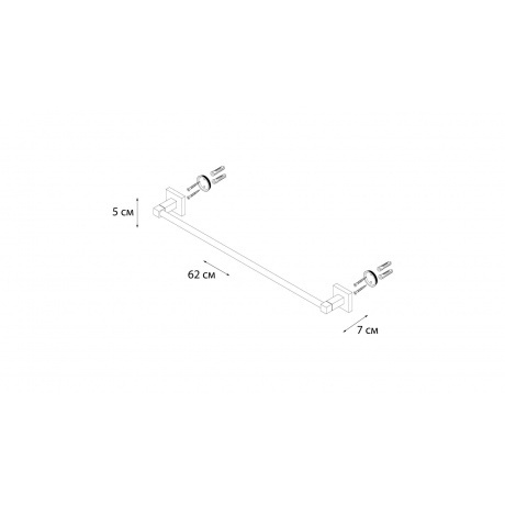 Полотенцедержатель FIXSEN Metra трубчатый (FX-11101) - фото 3