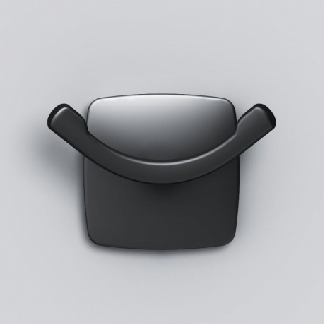 Двойной крючок для полотенец AM.PM Gem A9035622 черный - фото 2