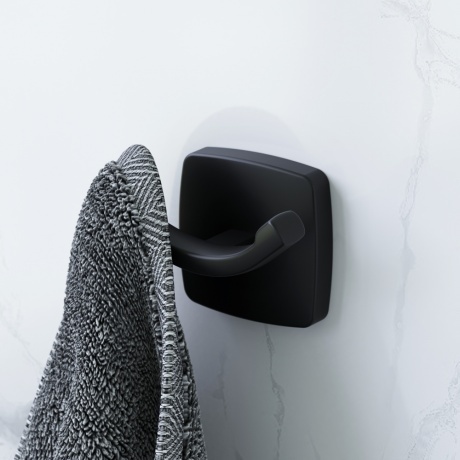 Двойной крючок для полотенец AM.PM Gem A9035622 черный - фото 4