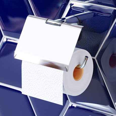 Держатель для туалетной бумаги с крышкой AM.PM X-Joy A84341400 - фото 2